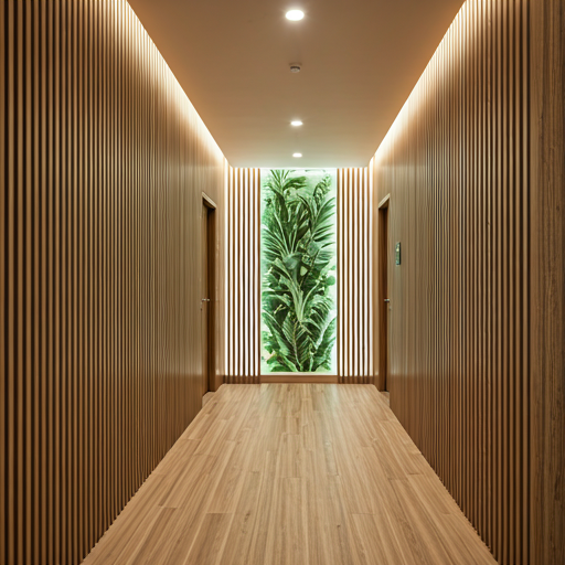 Modern high-end clinical corridor